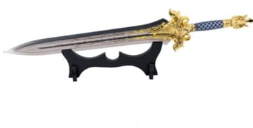 G8DS® Wow - Schwert von King Llane of Azeroth - Königreich des Sturmwindes - Kostüm - Metallschwert - Filmschwert - Deko - Sammler - Cosplay