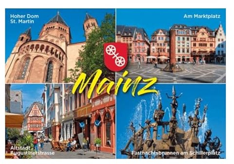 Mainz Magnet Foto Souvenir Germany Dom Marktplatz Schillerplatz Brunnen Pfalz