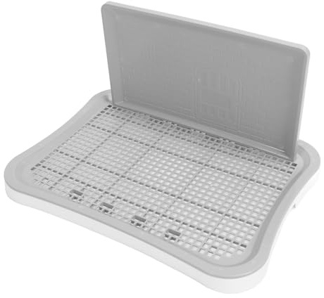 Toilettes de Dressage pour Chiens, Pot de Dressage Portable et Stable en pour Animaux de Compagnie (White)