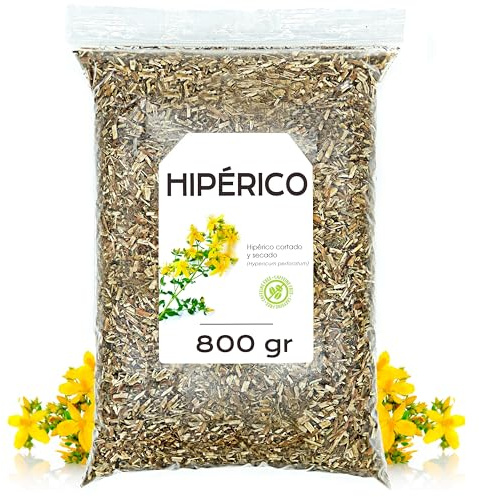 Millepertuis Tisane Feuilles 800g | Avec un Goût Végétal Délicat et un Arôme Naturel, Idéal pour Préparer une Infusion aux Notes Herbacées