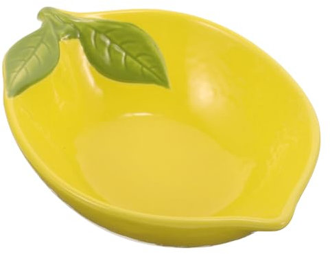 Hoement Zitronenförmige Keramikschale Für Salat Obst Oder Dessert Robust Und Leicht Zu Reinigen Für Küche Und Esszimmer