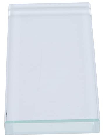 Paleta de Pegamento para Esmalte de Uñas, Paleta de Uñas de Material Plástico de para Mezcla de Maquillaje Rectangular, Soporte para Pegamento para Pestañas Postizas para Salón y