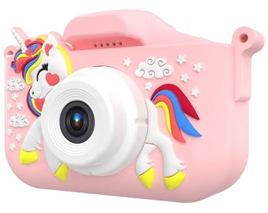 Alivio Kids Camera, 20MP Dual Lens, 1080P Video, 32GB Card, Shockproof, Ages 3-12