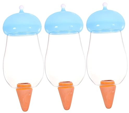 Kisangel 3 Piezas Esfera de Riego Automático para Plantas Dispositivo de Autorriego de Herramienta de Jardinería Decorativa para Macetas y Bonsáis