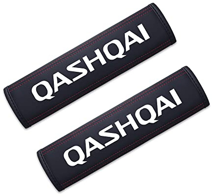 SDUEYZS 2 Pièces Rembourrage de Ceinture de Sécurité, pour Nissan Qashqai Protege Ceinture Voiture Ceinture Confortable IntéRieur Accessoires,White