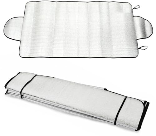 Parasol para parabrisas de coche, protector solar para parabrisas delantero, cubierta de protección solar altamente reflectante, reflector de coche para parabrisas delantero