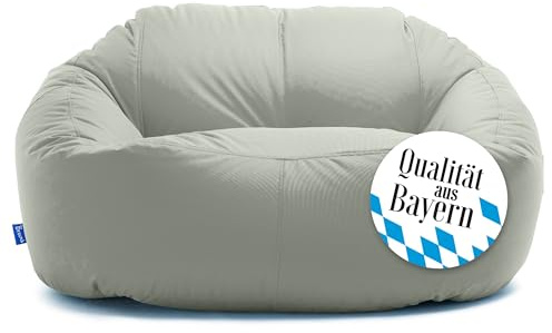 Bruni Lounge Sitzsack-Sofa Felsgrau – Indoor und Outdoor XXL Sitzsack-Lounge, Couch für 1-2 Personen