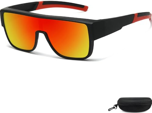 TJUTR Fahrradbrille & Überbrille Herren und Damen Polarisiert Überzieh-Sonnenbrille, Outdoor Rennrad MTB Sportbrille für Radfahren & Laufen