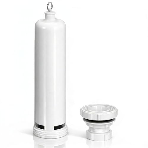 Fluvia Descargador Cisterna Tanque Alto con Base Valvula Universal Polipropileno para Inodoro Deposito Elevado Porcelana PVC Ceramica Descarga Rapida Instalacion Facil Repuesto Bano Resistente Antical