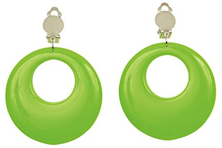 W WIDMANN MILANO Party Fashion - Ohrringe, Neonfarben, Schmuck, für 80er Jahre Mottoparty