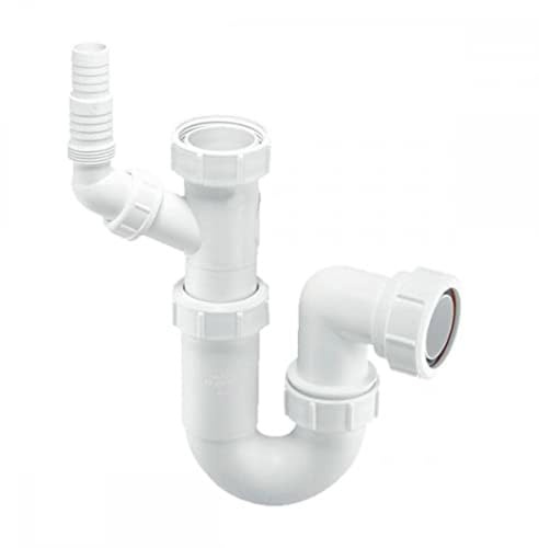 McAlpine WM15 Adjustable Sink Trap with 135° Swivel Nozzle and 75mm Water Seal.