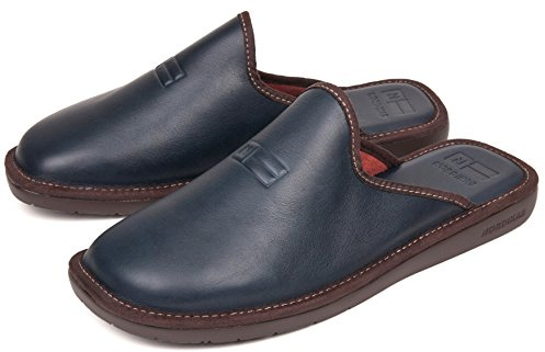 Shoeshop `Nordikas herr, Läder marinblått, 42 EU