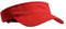 GEGEEN DOMOG Sun Visors Cap for Women Men Pub Golf Visor Summer Running Cotton Hat with Adjustable Strap Red