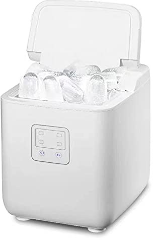 Fabricante de hielo para el hogar, fabricante de cubitos de hielo 9 cubos de hielo de bala listos en 6 minutos,cesta con pantalla LED para máquina de hielo para el hogar bar cocina oficina