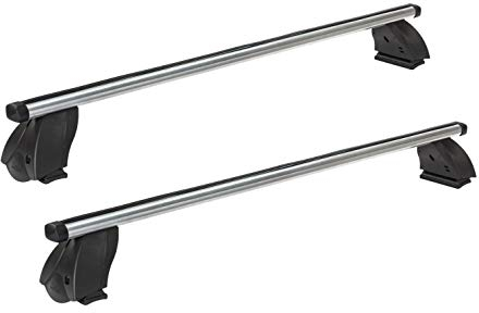 RIC-K1 PRO ALU Dachträger aus Aluminium für Mercedes E-KLASSE (W211) 4-Türer von 2002 bis 2009 mit Dach ohne Reling, FIX Point Befestigung - TÜV-GS geprüft