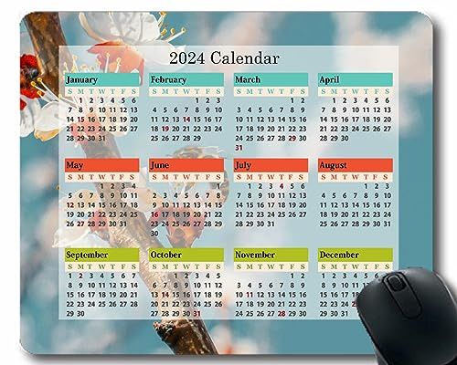 YENDOSTEEN Spelmusmatta 2023 års kalender med semestrar, fjäril gräs ljus flyg halkfri gummimusmatta