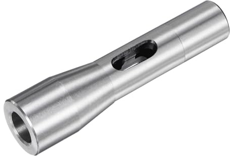 sourcing map R8 Shank to MT2 Morse Taper Sleeve Chuck Arbor Reducing Adapter for Lathe Milling Drill 7/16-20UNF Thread 45# Steel