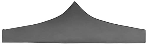 Homgoday Partyzeltdach 3x3 m Anthrazit Rasen, Garten Model44985