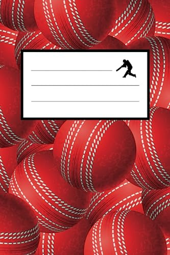 Cricket Notepad: Cricket notebook with 120 lined pages for kids and adults, boys and girls | Cricket Notepad / Journal / Notebook for cricket fans | With cricket balls cover design
