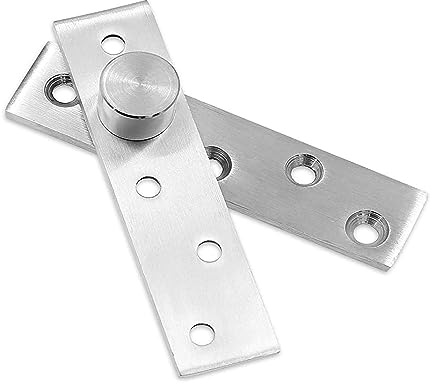 SBTRKT Cerniera Hardware in Acciaio Inossidabile da 2 Pezzi for Porta dell'Armadio ASSE di Rotazione a 360 Gradi Cerniere a Perno for Porta Nascosta Posizione Mobili for Albero