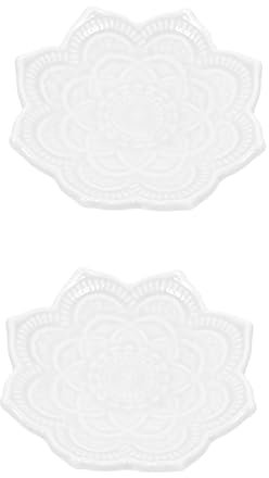 ABOOFAN 2pièces Plateau Organisateur Céramique Mandala Assiette Décorative Pour Bijoux Rangement Élégant Et Pratique Pour Coiffeuse Ou Magasin De Bijoux