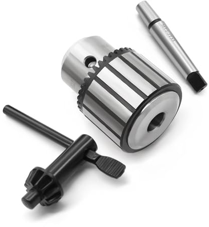 Nakkaa 1/32 - 5/8 MT2 /MT3Drill Chuck for Lathe, Heavy Duty Drill Press Chuck Adapter Converter with Quick Change MT2 /MT3 Shank with Chuck Key (MT2)