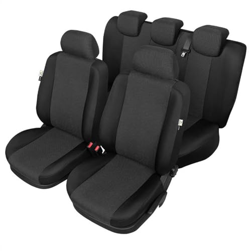 Rivestimenti Sedili Auto, Coprisedili per auto, compatibili con VW Polo 3,4,5 III-V (99), colore nero, per interni