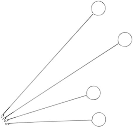TEHAUX 4pezzi Infilatori per Ago Strumento di Cucito Multifunzionale per Casa Include Misure per Facile Inserimento di Filo e Corda Utile per Progetti di Cucito e Artigianato