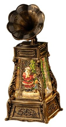 Baoblaze Weihnachts-Schneekugel, Spieluhr, Phonograph, Spieluhr, Dekor, Kunsthandwerk, Weihnachtsschmuck, Wohnkultur, Weihnachtsdekoration für Partys, Weihnachtsmann