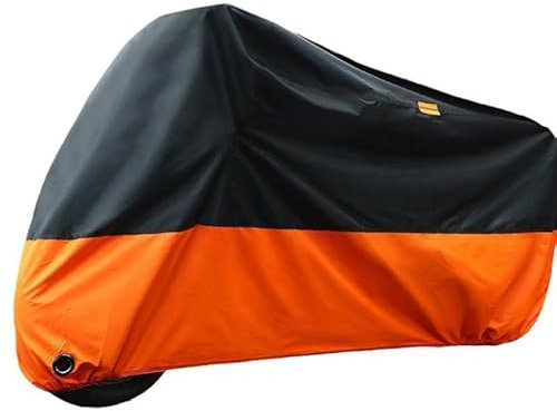 MXQCLSA Funda Moto, para KTM SMC 950 990 Adventure 190T Oxford Funda de Moto Impermeable Cubierta Protectora (L) Longitud de Aproximadamente 1,6 Metros,C