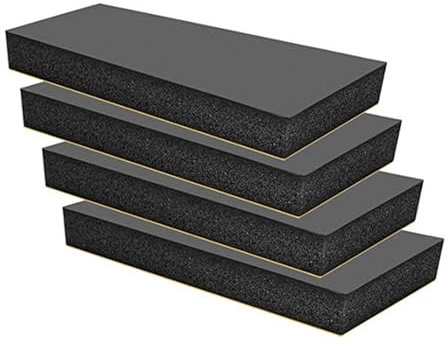 DIIOOMIEEU 4 protezioni autoadesive da parete per garage, 30 x 10 x 3 cm, in schiuma, protezioni per pareti di garage, imbottiture per porte