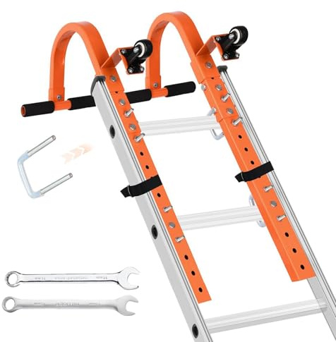 Dachleiterhaken - Hochleistungsstahl -Leiter Stabilisator, Zubehör Für Die Reparatur Von Haushaltsfunktionen | Dachleiter -Haken -Kit -Leiter -Accessoire, Multifunktionaler Leiter -Dachhaken Mit Rad Z