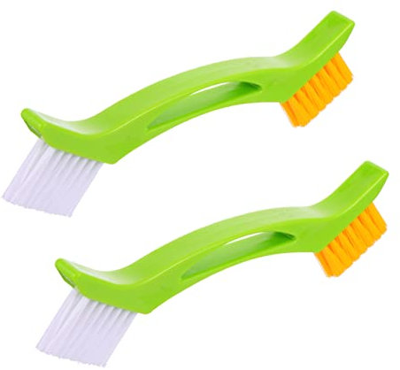 COLLBATH Cepillo Limpiador De Juntas para Azulejos 2 Piezas Color Aleatorio Resistente Usos Múltiples Limpieza del Hogar Baño Cocina Ventanas Herramientas De Limpieza