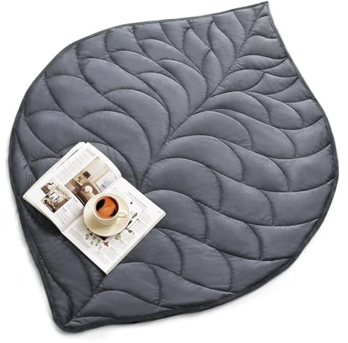 Gewichtsdecke für Erwachsene, 4,5 kg, 152,4 x 198,1 cm, waschbare Decken, Grau | Weiche schwere Decke in Queen-Size-Größe, große gewichtete Decken mit Glasperlen für Stressabbau und Schlafförderung