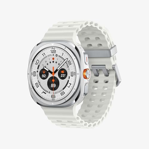 Samsung Galaxy Watch Ultra 2025 47mm - Smartwatch LTE con IA, Titanio, Botón Personalizable, Control de Salud, Garantía del Fabricante 3 Años + 1 año Extra, Blanco Titanio (Versión española)