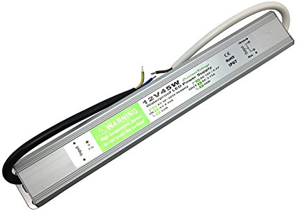 Transformador de 100 W, módulo de tira LED, controlador de 12 V, iluminación exterior, resistente al agua IP67, CA 90 – 265 V, fuente de alimentación, 45 W