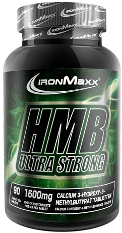 HMB Tabletten Ultra Strong 90 Stk. - ß-Hydroxy-ß-Methylbutyrat hochdosiert, Aminosäure Leucin, Ergänzung zur Sporternährung