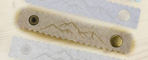 Henkelband 'Berge' Oktoberfest Maß Maßkrugband - Farbe wählbar - 1 Stück (Beige meliert)
