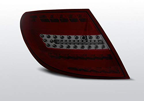 CR-Lights LED Lightbar Rückleuchten in rot matt für Mercedes C-Klasse W204 Limo 2007-2010