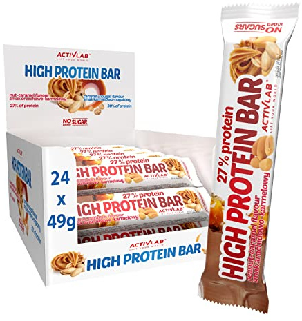 Activlab Protein Riegel 24 x 49 g Erdnuss-Karamell High Protein Bar