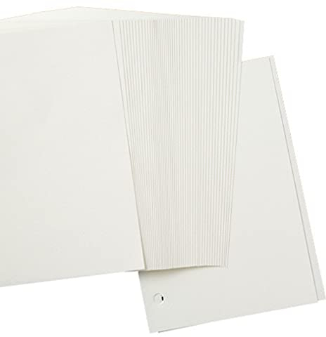 60 Blatt Blanko Ringbuch Einlagen A5 6 Löcher Refill Leeres Papier in Weiß, 6-Ring Binder für A5 Nachfüllbar Tagebuch Notizbuch Skizzenbuch Journal Einsätze