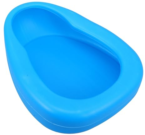 TOPBATHY Portable Betturin Urinal Für Bettlägerige Patienten Hygienische Kunststoff-bettpfanne Blau Auslaufsicher Und Leicht Zu Reinigen Für Pflege Von Senioren Und Schwangeren