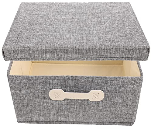 Alipis Cesto Pieghevole Cotone e Lino Per Casa Contenitore Leggero Per Giocattoli Vestiti e Asciugamani Design Salvaspazio e Facile Da Trasportare