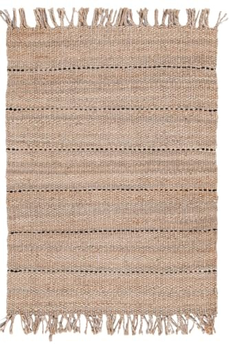 CarpetLiving.Com - Alfombra ecológica reciclable | Alfombra de yute | Resistente a la humedad | Fibras naturales (120 x 170 cm)