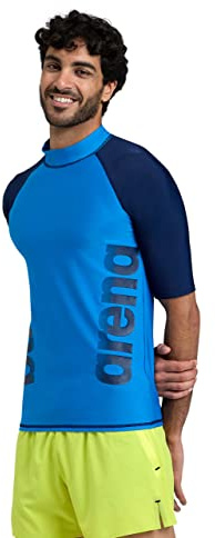 Arena Herr Arena Rash Vest S/S Graphic Rash Guard T-shirt för män