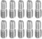 PATIKIL M10x1.5 a M12x1.75 Doble Extremo Roscado Perno Tornillo Perno, 10 Paquete 304 Inoxidable Acero Varilla Pernos Rosca Reductor Adaptador para Muebles Herraje 30mm Largo