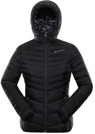 ALPINE PRO EROMA Damen Wendejacke, Winterjacke mit Kapuze, Wärmejacke, Outdoor Jacke, Leicht Wanderjacke, Funktionsjacke, PUFFY Stil, Winddichte, Wasserdichte und Atmungsaktive, Nylon
