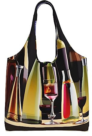 SDEGTHO Les verres à cocktail et bouteilles de vin intégrés ont une plus grande capacité de charge., Noir , Taille unique