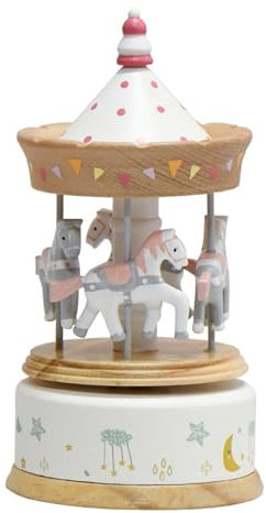 Elegant Festival Rotating Horses Music Box Carousels Music Box Daughters Children Collector Holiday Display