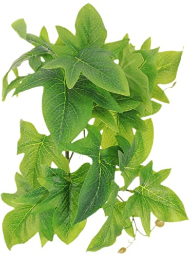 HOMOBABE Plantes Suspendues Artificielles pour Terrarium Reptile 22X27X13Cm DéCor LéZards avec Ventouses Facile À Nettoyer Et RéSistant pour Habitat Reptiles